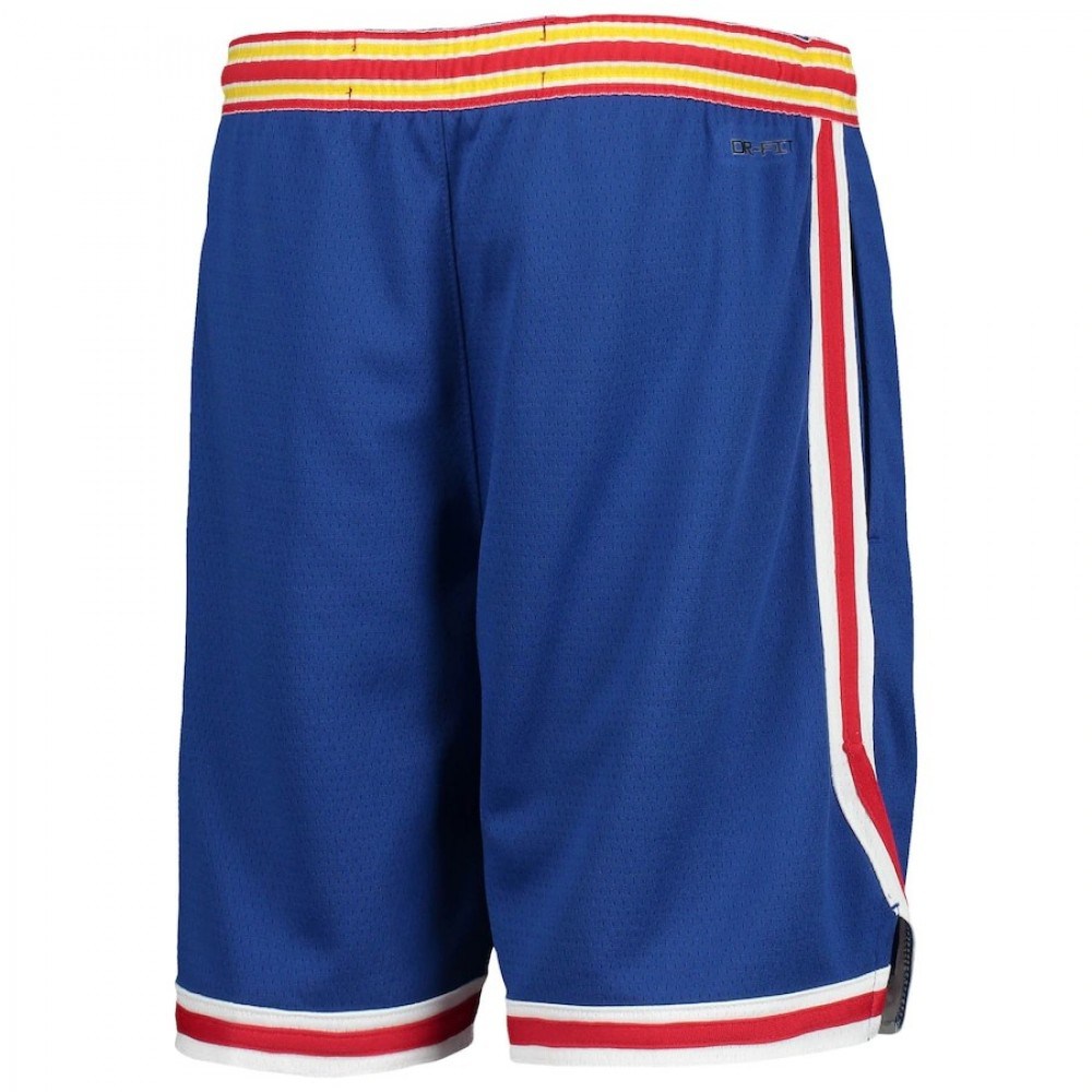 Men's Golden State Warriors Royal 2021/22 Courtside Swingman Performance Shorts - Classic Edition-Pro Kit Vault | Brand New 26/27 Sports Jerseys